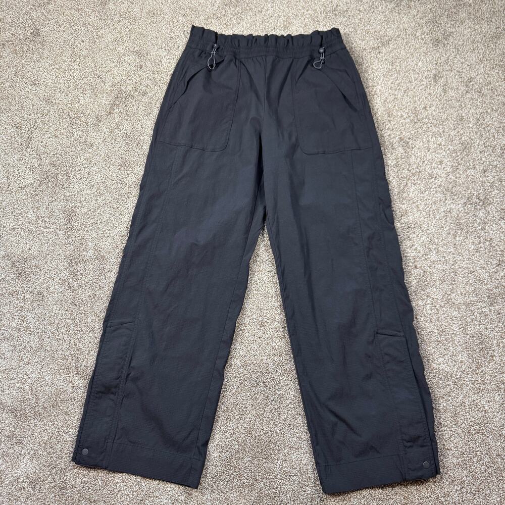 Athleta Trekkie High Rise Parachute Pants Wide Legg Size 12 Casual Travel Comfy